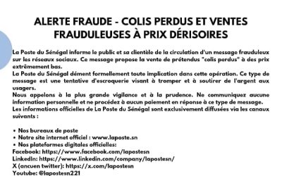 Communique Alerte fraude